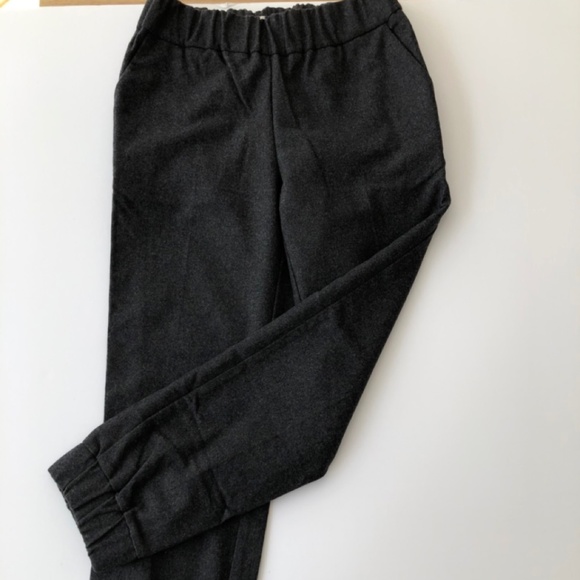 Babaton - Aritzia - wool pants - grey - elastic waist and cuffs - size S - Picture 2 of 5